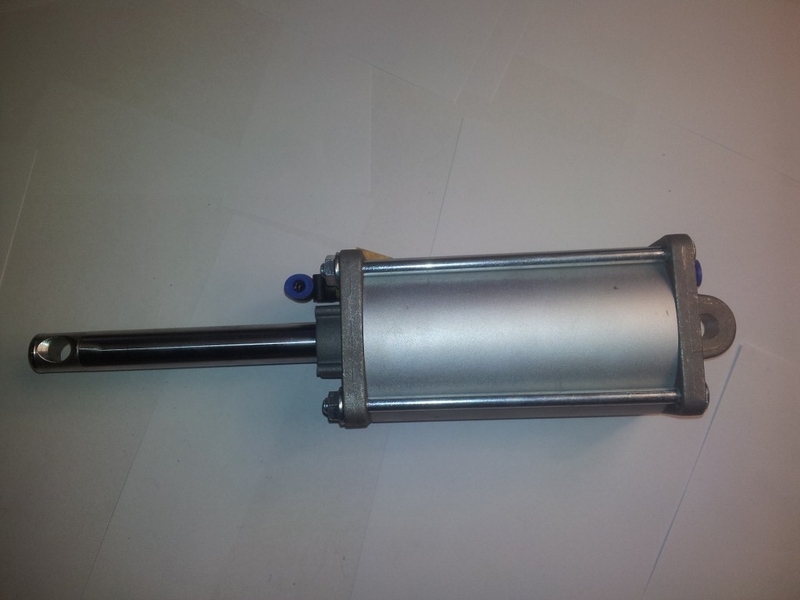 Pneumatic cylinder clamping cylinder tilting post tire...