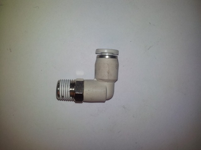 Push-in fitting L pneumatic 90° 1 x AG 1/8 inch - 1 x...