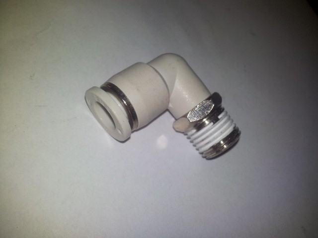 Push-in fitting L pneumatic 90° 1 x AG 1/4 inch - 1 x...