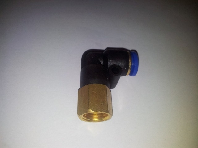 Push-in fitting L pneumatic 90 ° 1 x IG 1/4 inch - 1...