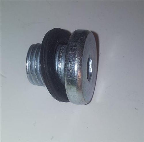Oil drain plug screw with seal oil tank for lift