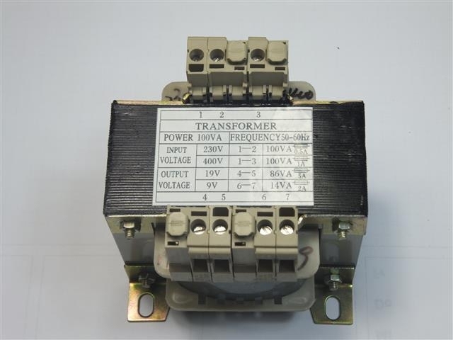 Transformer 100 VA 230/400 V, 9/19 V for RP-8240B4, RP-8240C4, RP-8250