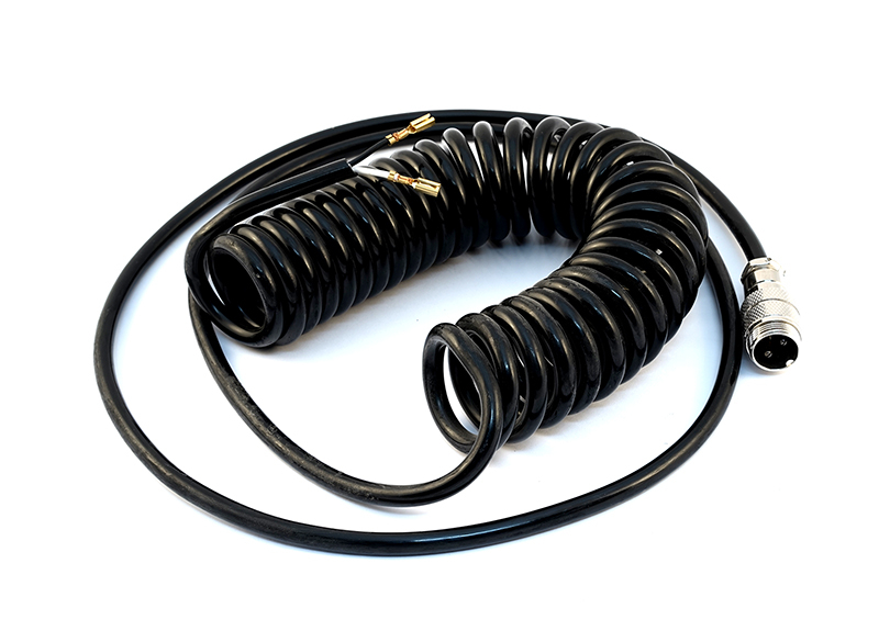 Spiral cable with coupling L: approx. 1100 for unlocking...