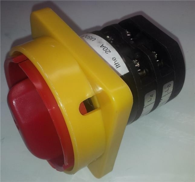 Power switch LW26GS-20 large Ø 56 mm main switch 20 A for lift RP-8503, RP-8504A, RP-8504AY, RP-8240B4