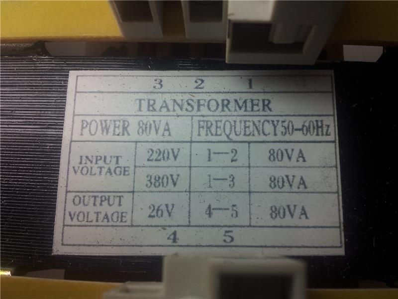 Transformateur 80VA pour table élévatrice...