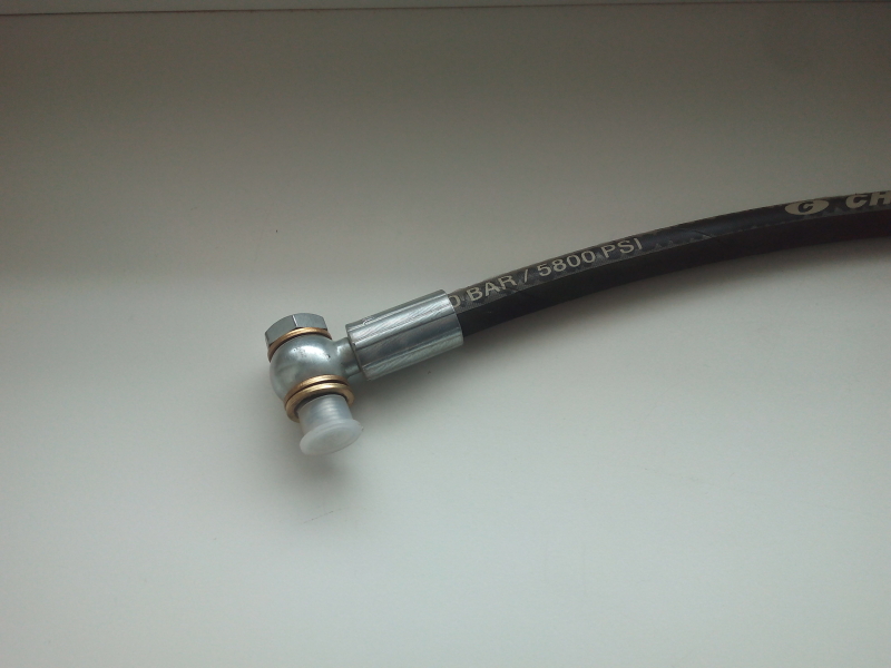 Hydraulic hose 1/4 inch O01 - I01 L: 390 mm distributor -...