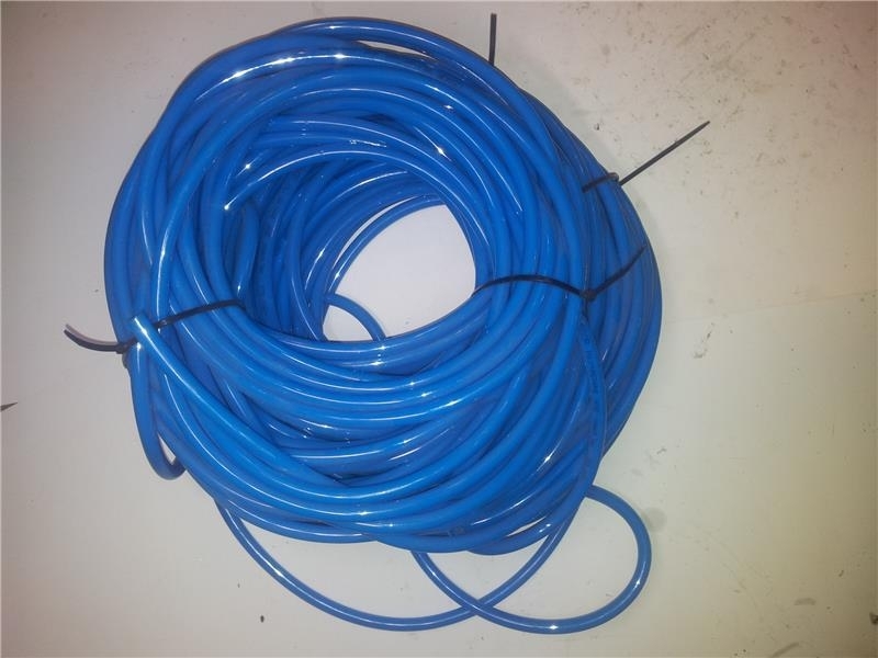 Pneumatic hose 10 x 6.5 mm blue max. 10 bar by the meter 1 m