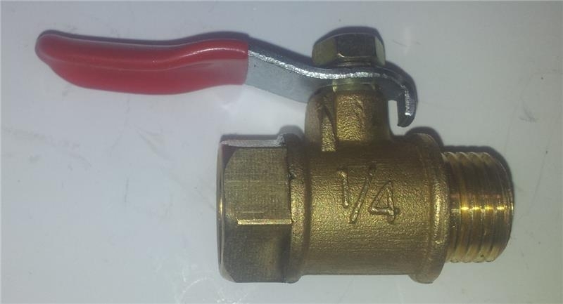 Ball valve AG 1/4 inch - IG 1/4 inch for emergency stop...