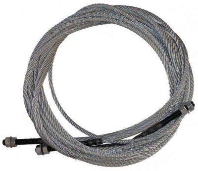 Rope Steel cable &Oslash; 09,3 mm, L: 13000 mm 6x19+FC steel galvanized 1770 MPa 47,0 kN zS, G01 pressed M16 -  G01 pressed M16