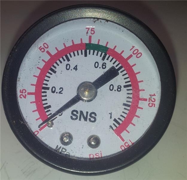 Anzeige Manometer MPa/150 psi Wartungseinheit